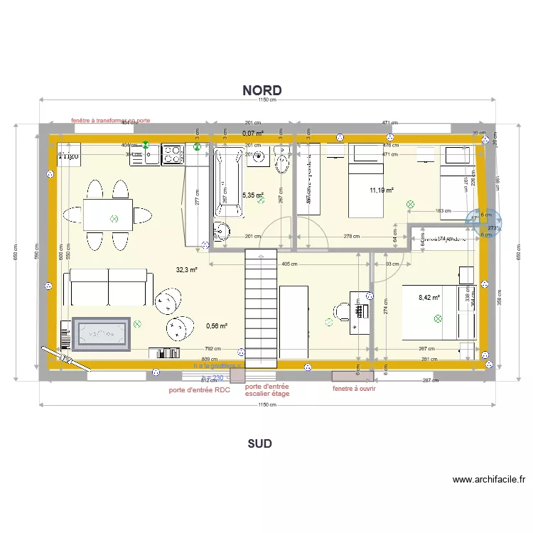 Ecurie RDC Pinceloup Option7. Plan de 
