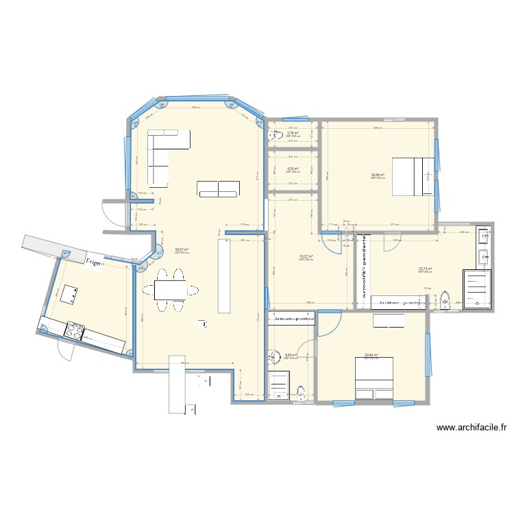 &Eacute;tage 1. Plan de 0 pièce et 0 m2