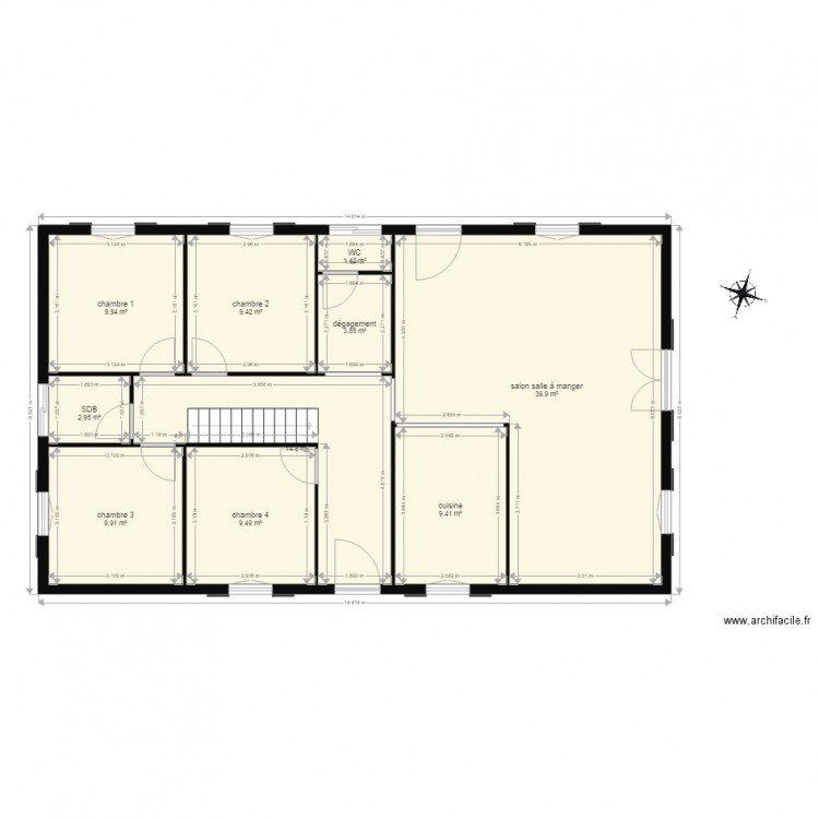 CUZON. Plan de 0 pièce et 0 m2