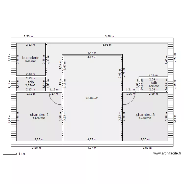 &eacute;tage 1 projet 2. Plan de 