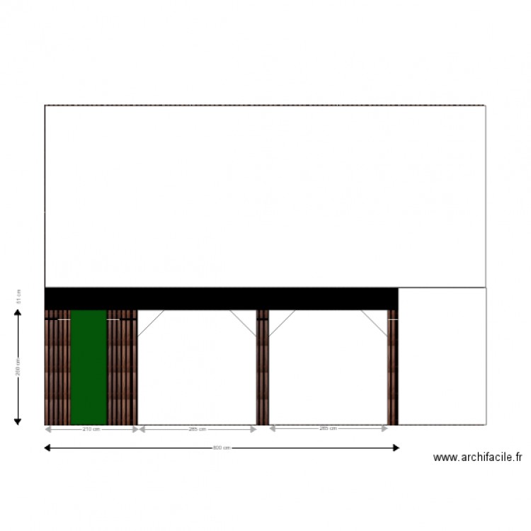 carport cotations. Plan de 0 pièce et 0 m2