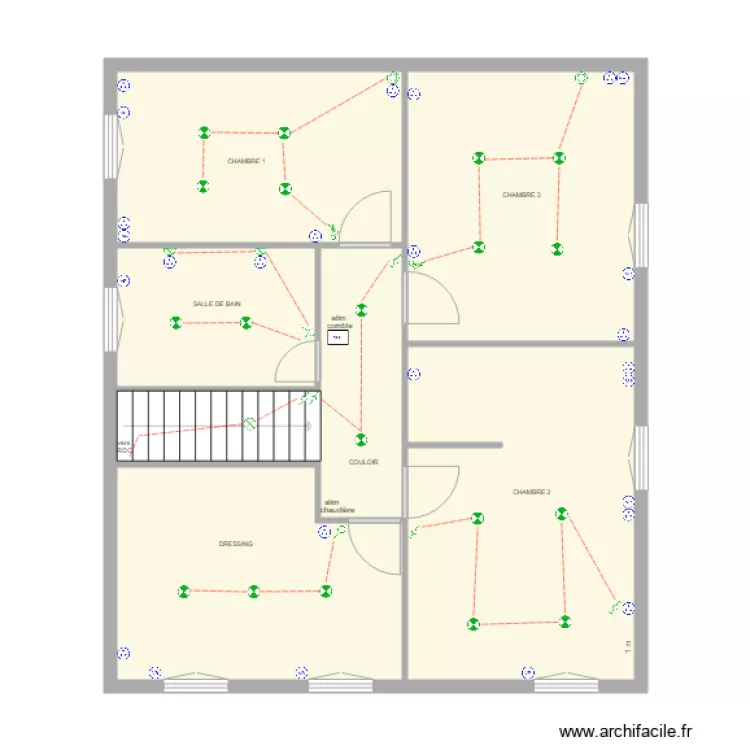 MONTGERON 1ER. Plan de 