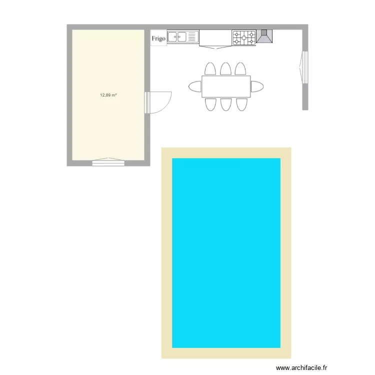 Cabanon 1. Plan de 
