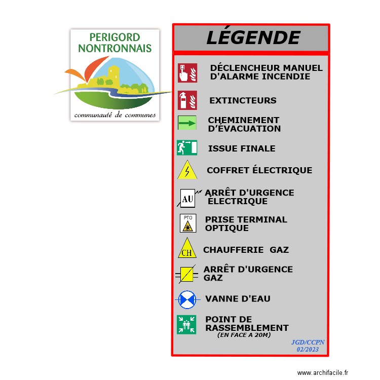 LEGENDE . Plan de 0 pièce et 0 m2