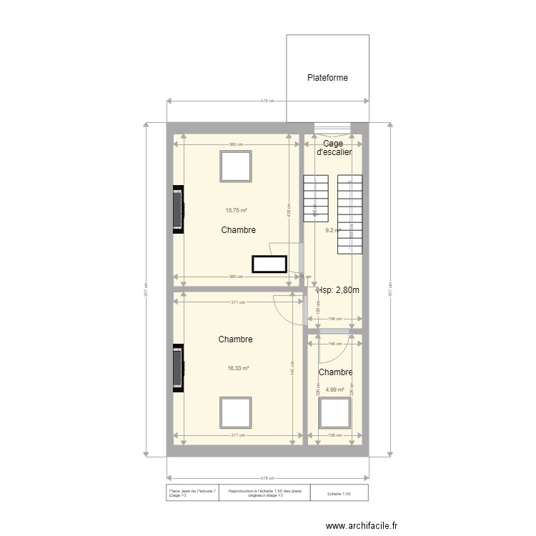 Paduwa Etage 3. Plan de 0 pièce et 0 m2