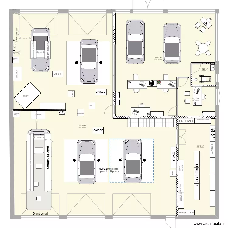 GARAGE PLAN. Plan de 