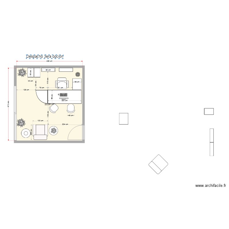 Casa Crestón estudio 3era opción. Plan de 0 pièce et 0 m2