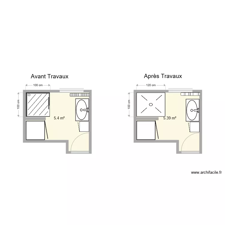 JARRAfOUX SDB LERIGNEUX. Plan de JARRAfOUX SDB LERIGNEUX. Plan de