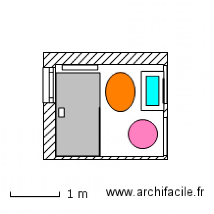 Plan salle de bain T3 10 Oct 2012 paroi en verre Kinespace Solo  en 100 et receveur en 170. Plan de 0 pièce et 0 m2