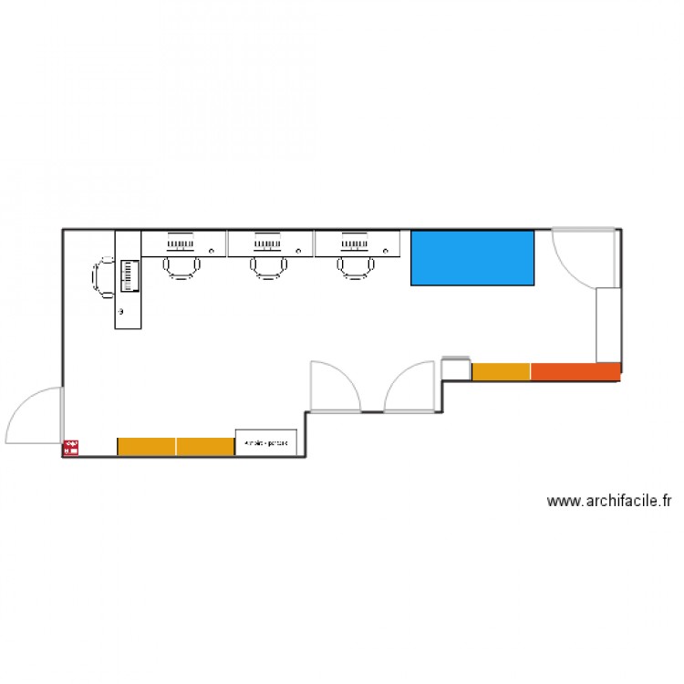 salle de tri juillet 2017. Plan de 0 pièce et 0 m2