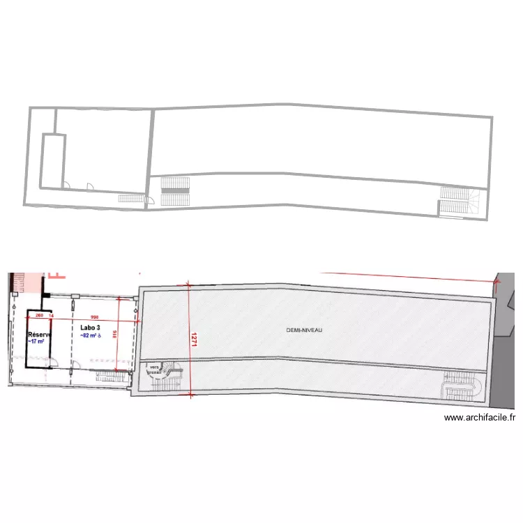 EFT BAT 4  et 5  etage 3. Plan de 0 pièce et 0 m2