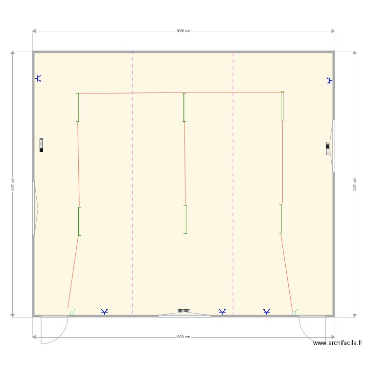 Commune Wellin 800x900. Plan de 1 pièce et 71 m2