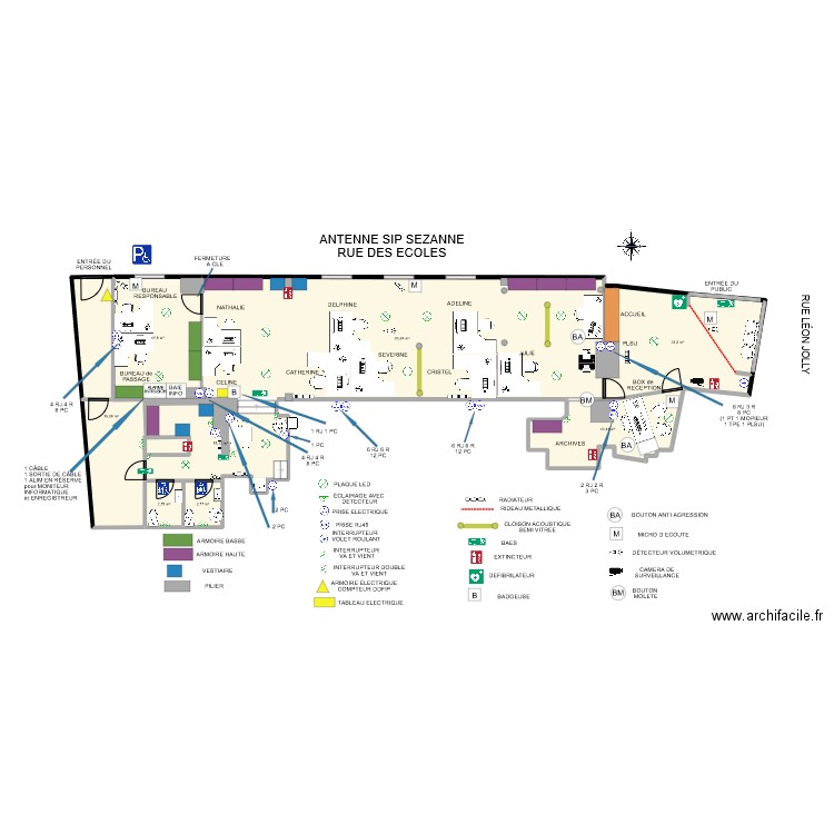 SEZANNE. Plan de 9 pièces et 178 m2