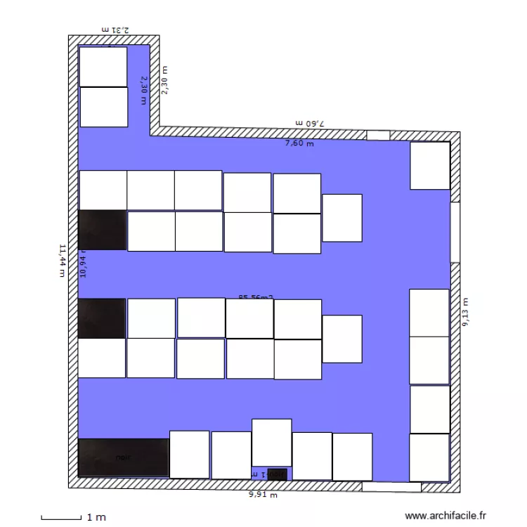 salle stockage 2 eme &eacute;tage suite. Plan de 
