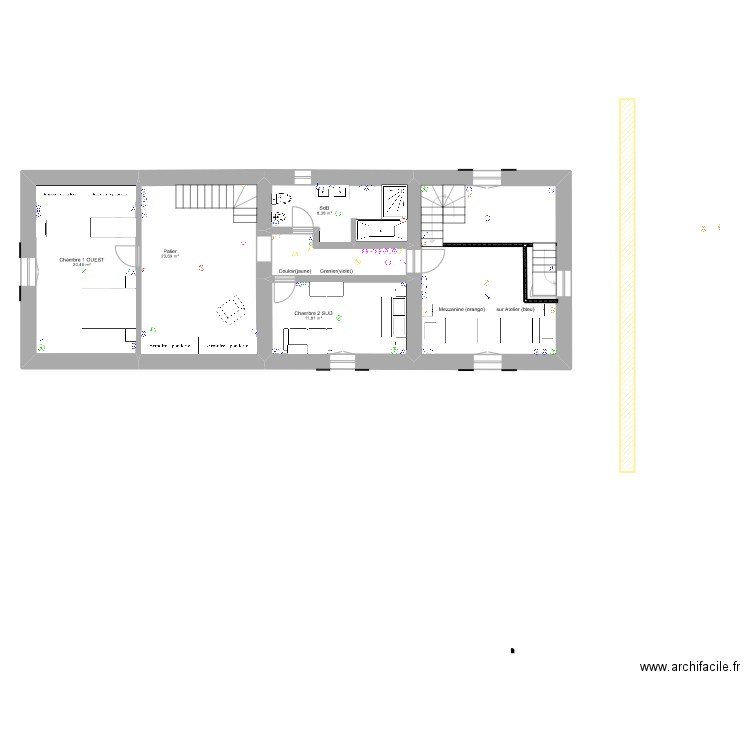 ETAGE. Plan de 0 pièce et 0 m2