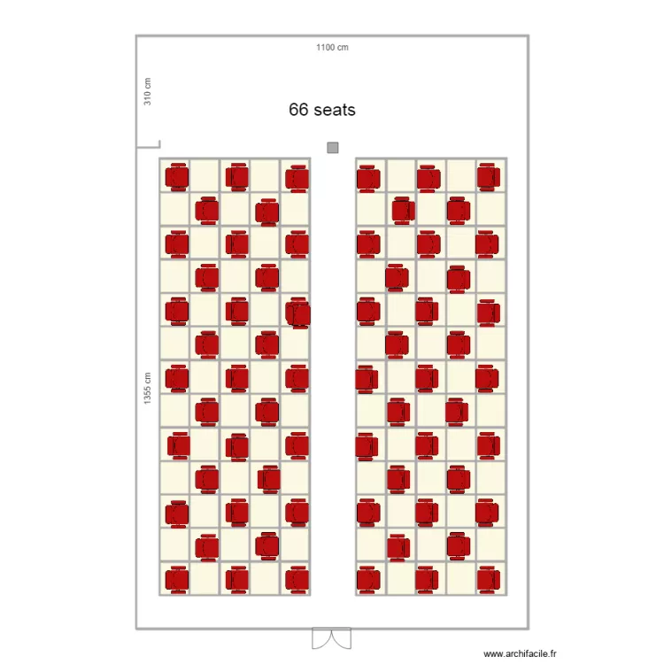 salle 3eme etage. Plan de 