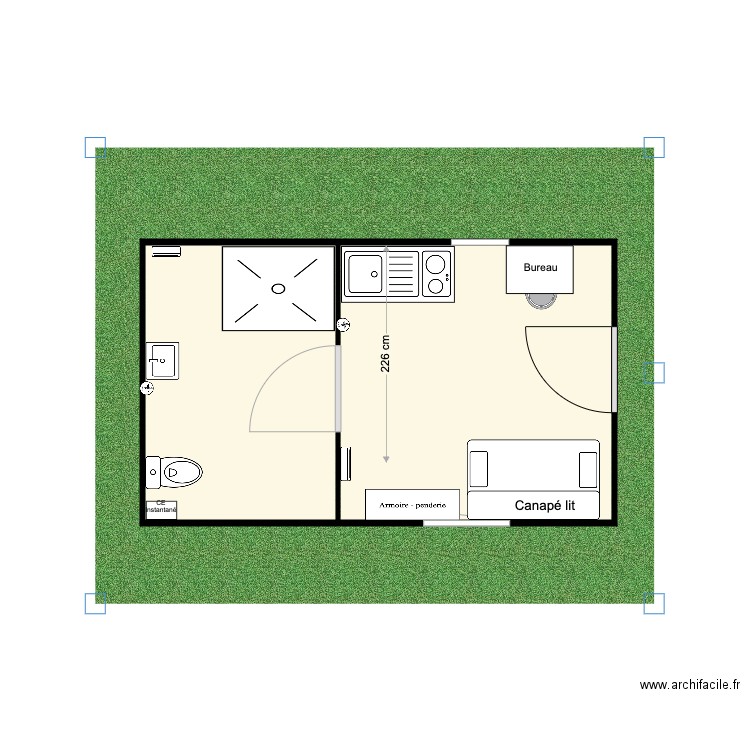 Plan chauffe eau instantané . Plan de 0 pièce et 0 m2