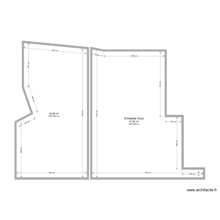 Entrepôts Voué. Plan de Entrepôts Voué. Plan de