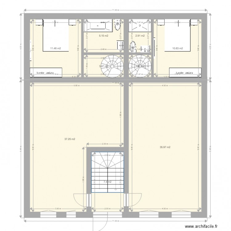 far 1. Plan de 0 pièce et 0 m2