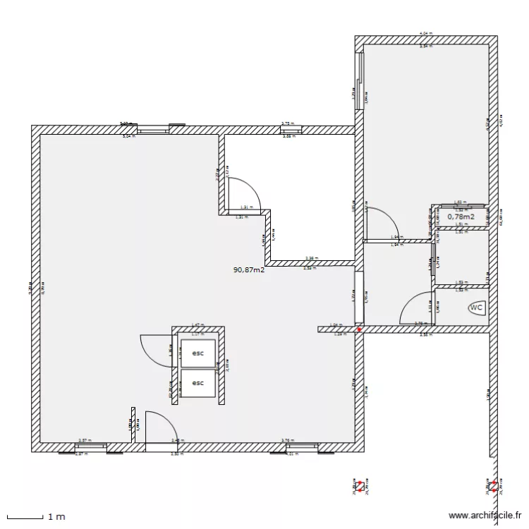 PREVISION CH LAVERIE AV MODIF INTERIEUR. Plan de PREVISION CH LAVERIE AV MODIF INTERIEUR. Plan de