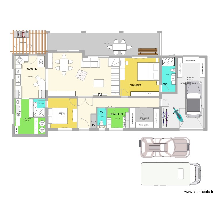 LA ROQUE SB ET BB AGRANDISSEMENT 3. Plan de 0 pièce et 0 m2