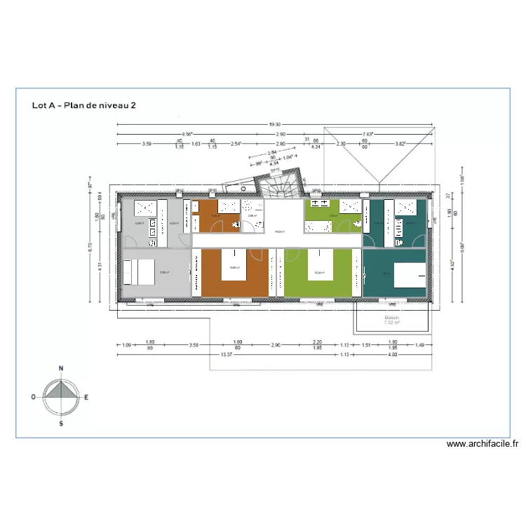étage 4ch 4sdb. Plan de étage 4ch 4sdb. Plan de