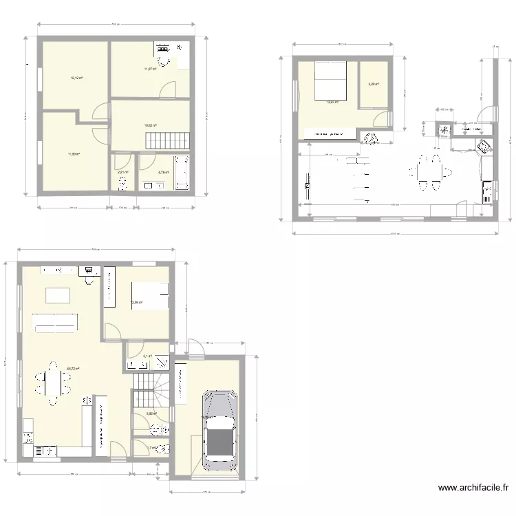 maison. Plan de 