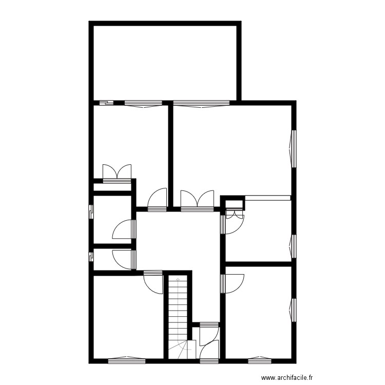 MEUNIER  Chapelle. Plan de 29 pièces et 256 m2