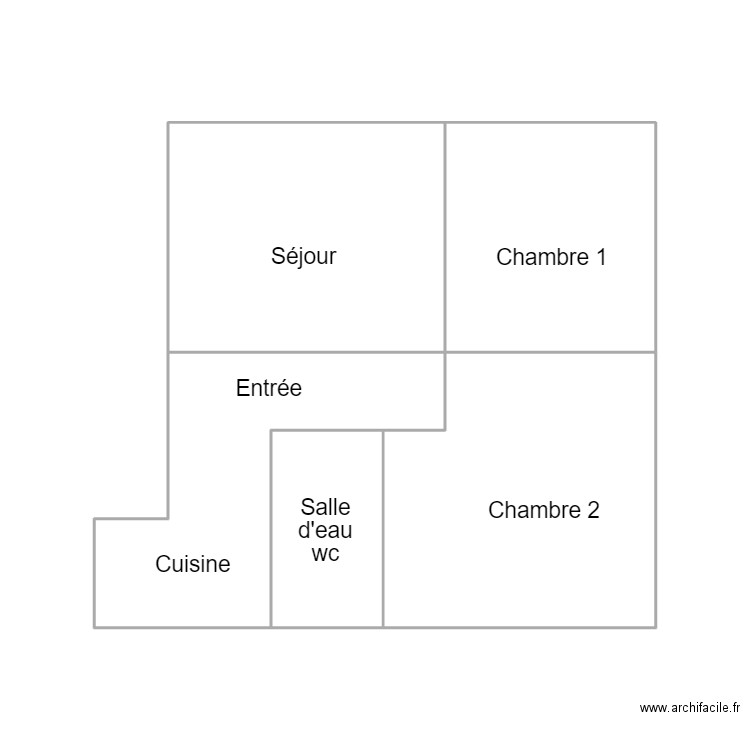QUIMPER SCI THEMIS LEROUX. Plan de 5 pièces et 28 m2