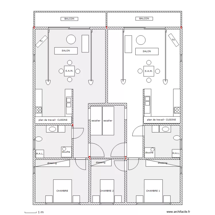 PROJET SPY - 2ème ETAGE - 04-2012 - SANS COTATIONS. Plan de PROJET SPY - 2ème ETAGE - 04-2012 - SANS COTATIONS. Plan de