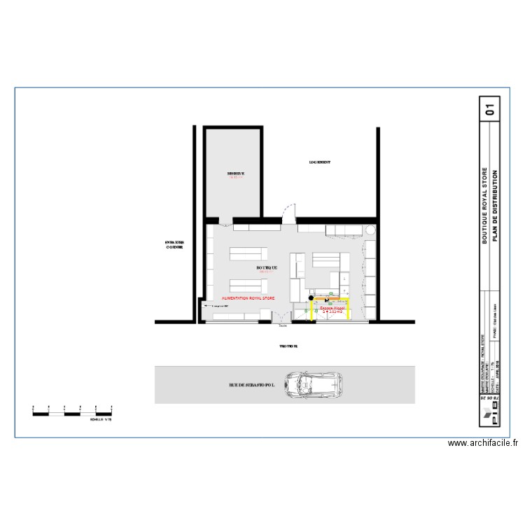 ROYAL STORE. Plan de 0 pièce et 0 m2