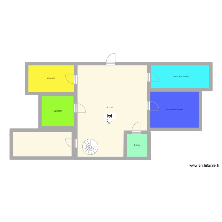 institut. Plan de 0 pièce et 0 m2