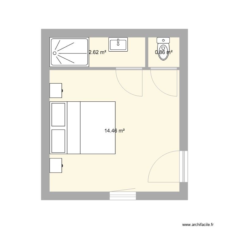 Chambre Garage. Plan de 0 pièce et 0 m2