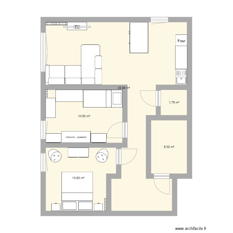 Appartement. Plan de 0 pièce et 0 m2