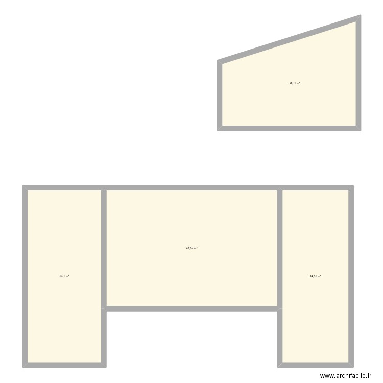maison2. Plan de 4 pièces et 173 m2