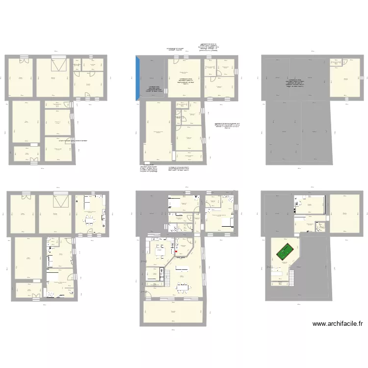 1er &eacute;tage que nous souhaitons . Plan de 