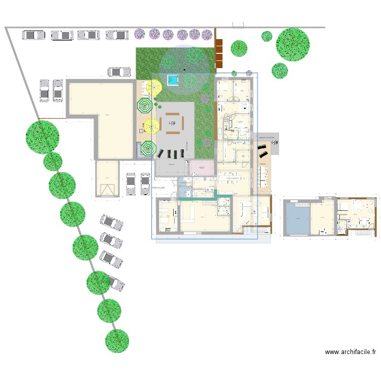 maison flowers 20. Plan de 23 pièces et 478 m2