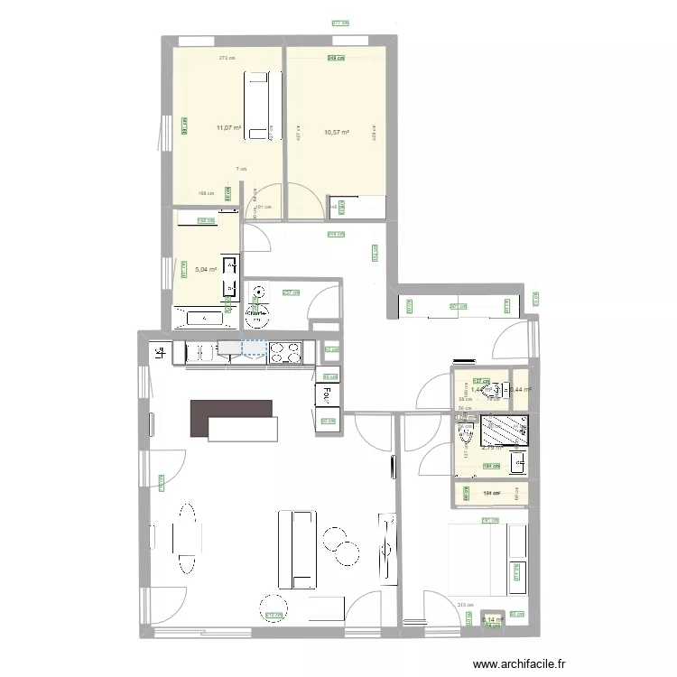 salle d'eau 2. Plan de 