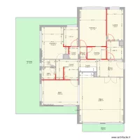 Plan existant avec cloisons supprim&eacute;es
