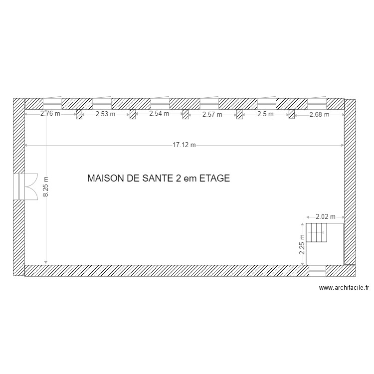 ETAGE  2  MAISON SANTE 3. Plan de 0 pièce et 0 m2