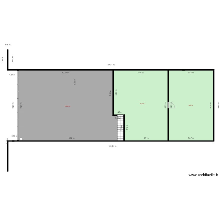 3 impasse Jean Jaures ETAGE essais. Plan de 0 pièce et 0 m2