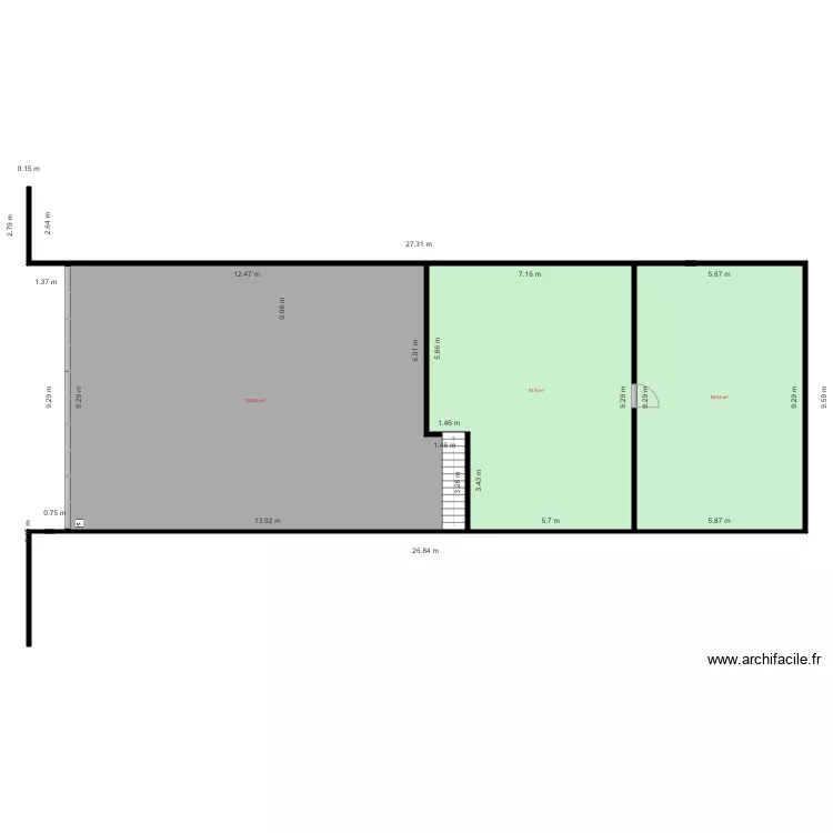 3 impasse Jean Jaures ETAGE essais. Plan de 
