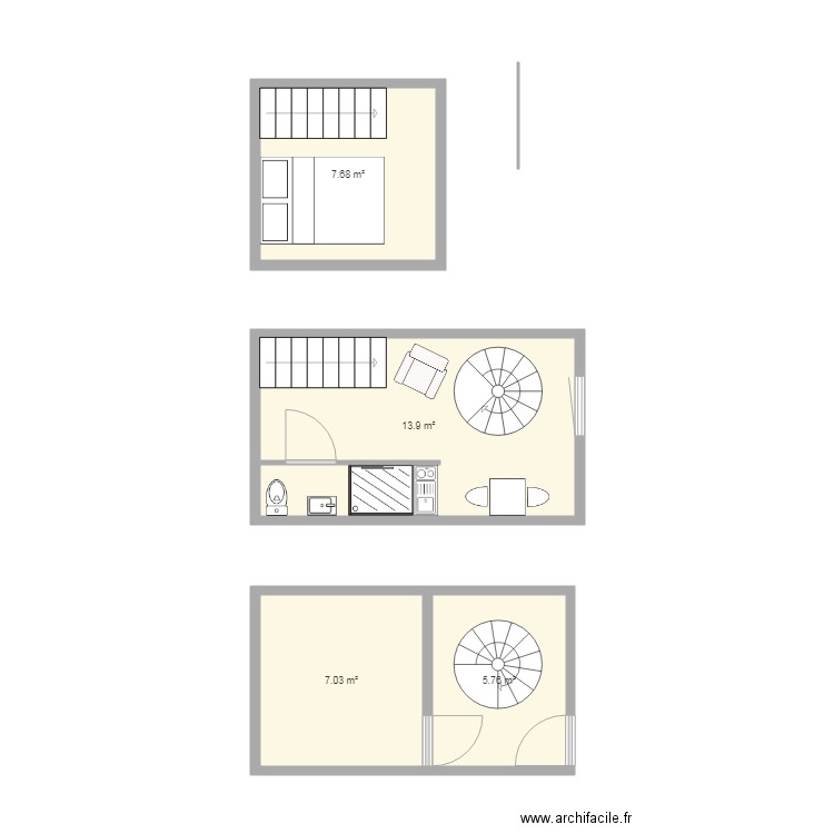 Studio bis. Plan de 0 pièce et 0 m2