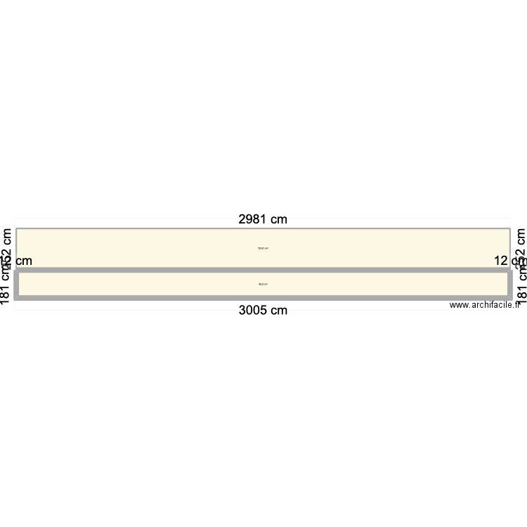 plan bâtiment logette génisses. Plan de 2 pièces et 113 m2