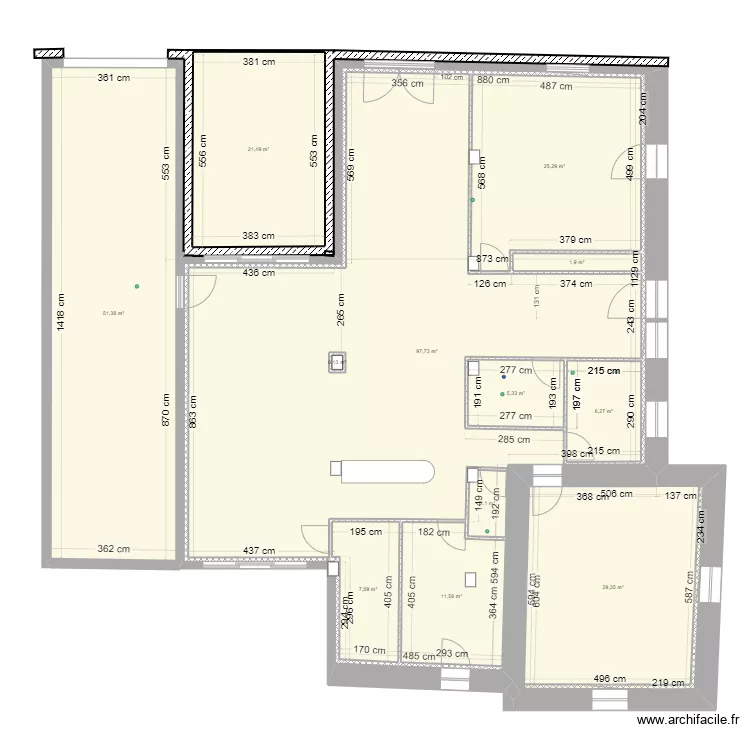 La Vergene Cotes à jour Reel avec clo V2. Plan de La Vergene Cotes à jour Reel avec clo V2. Plan de