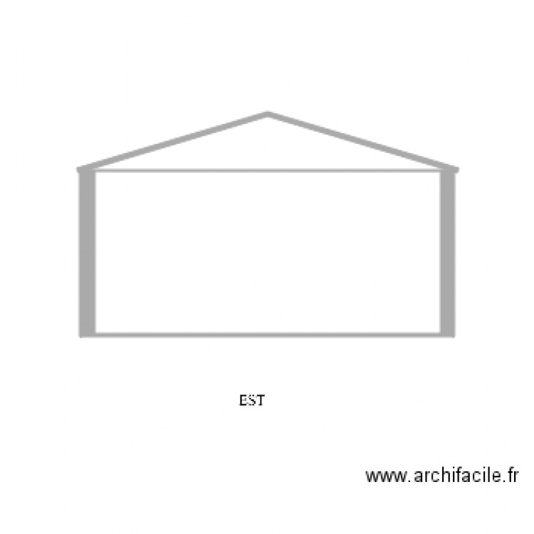 Facade EST. Plan de 0 pièce et 0 m2