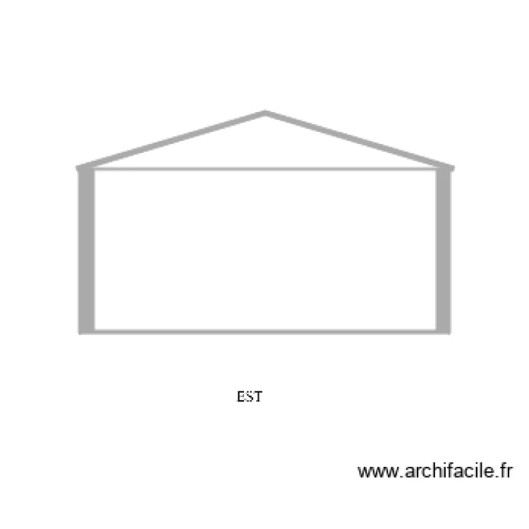 Facade EST. Plan de 