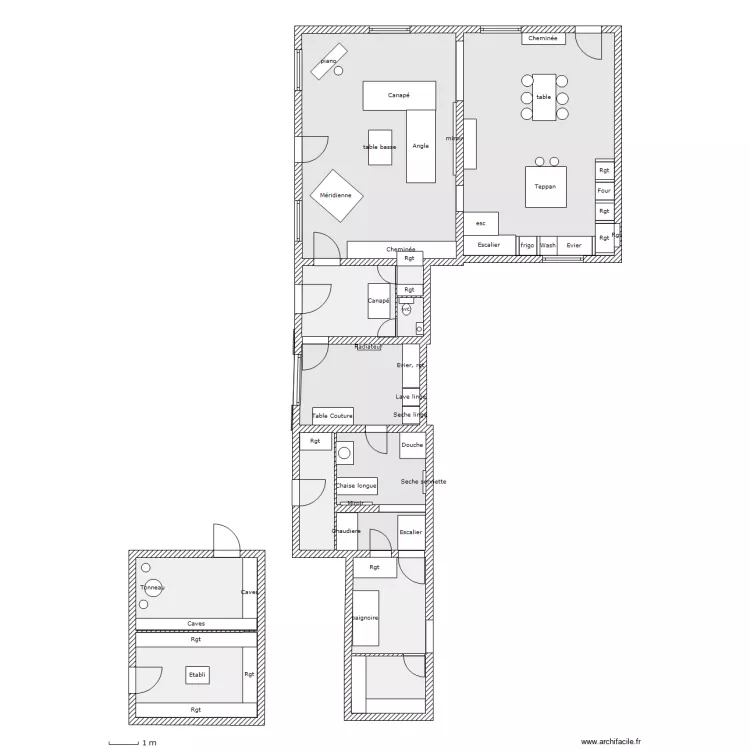 Habitation - RDC. Plan de 