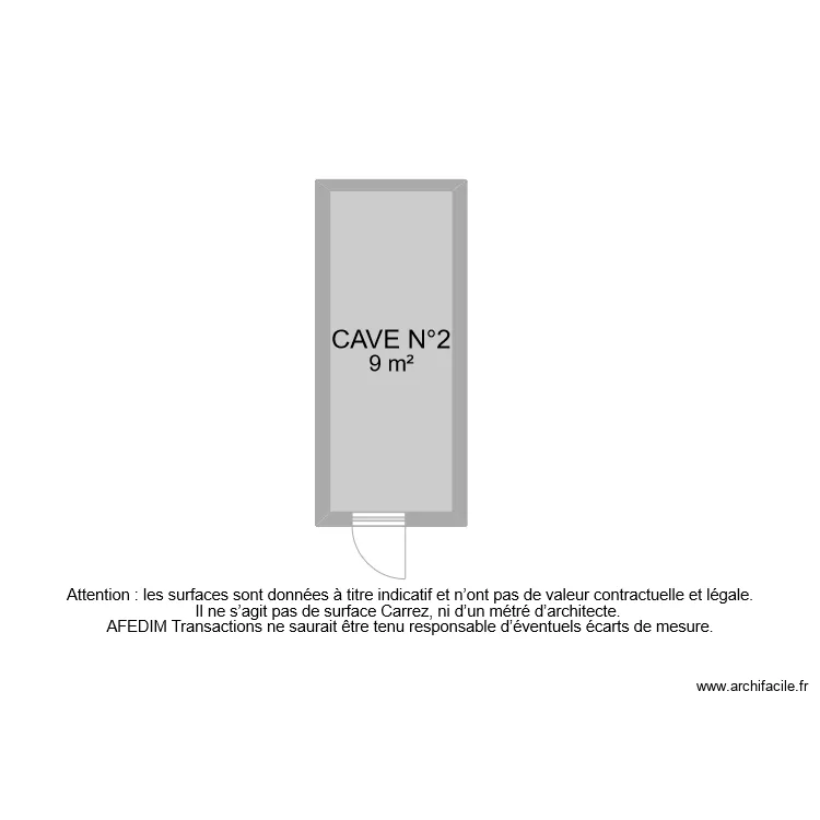 BI 10202 CAVE. Plan de 