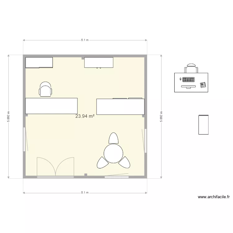 chalet. Plan de 